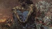 Arnold Bocklin The Seated Demon Sweden oil painting artist
